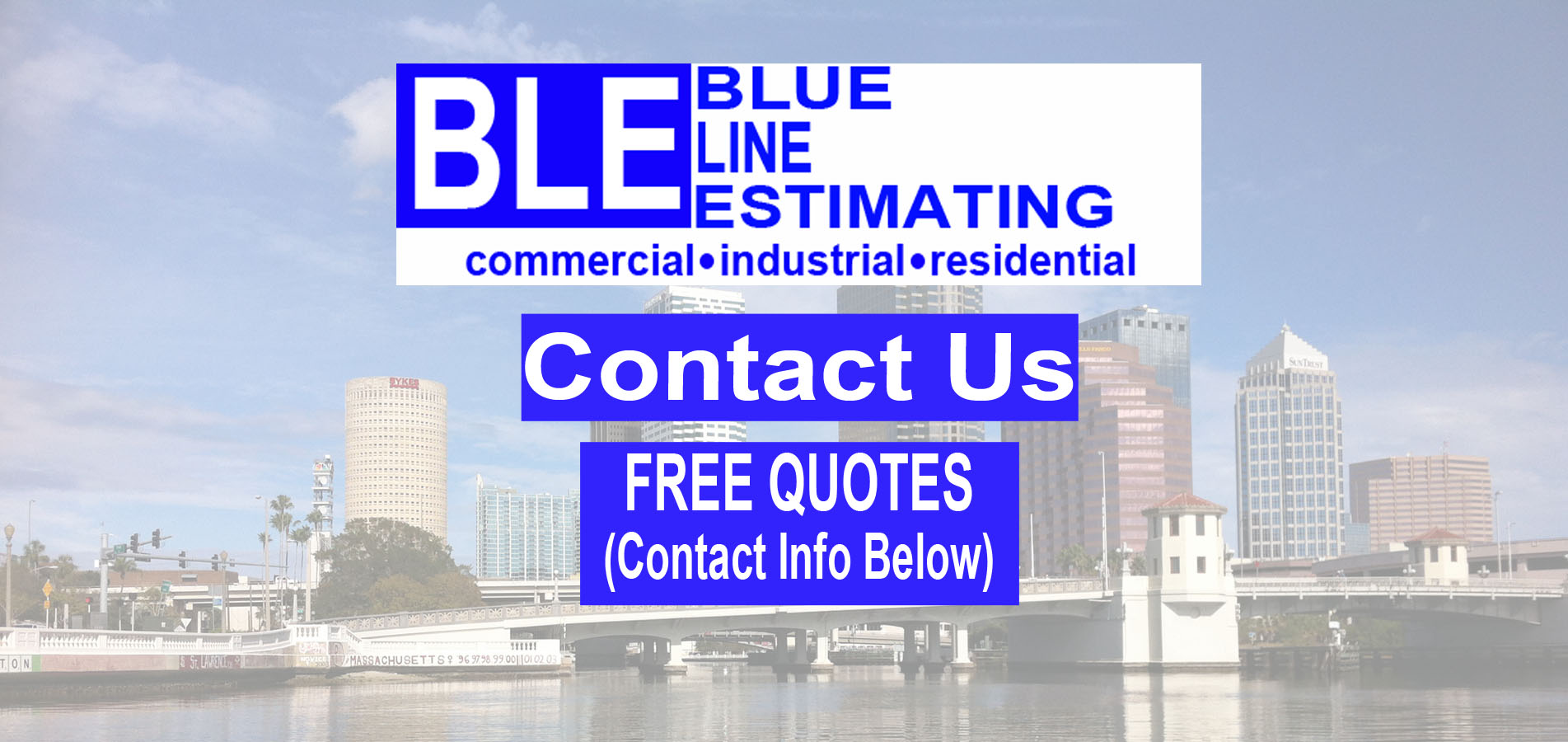 Contact us Blue Line Estimating LLC